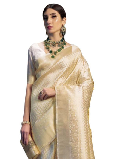 Women's Kanjivaram Soft Silk Blouse Piece For Wedding