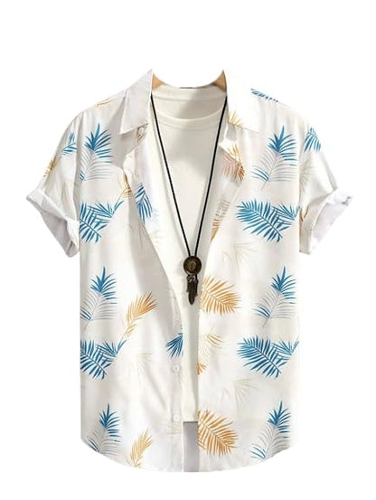 BASSIQ Fashion Mens Lycra Man Casual Shirt Regular Fit