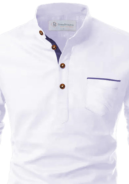 TrendiVastra Men's Cotton Blend Fabric Full Sleeve