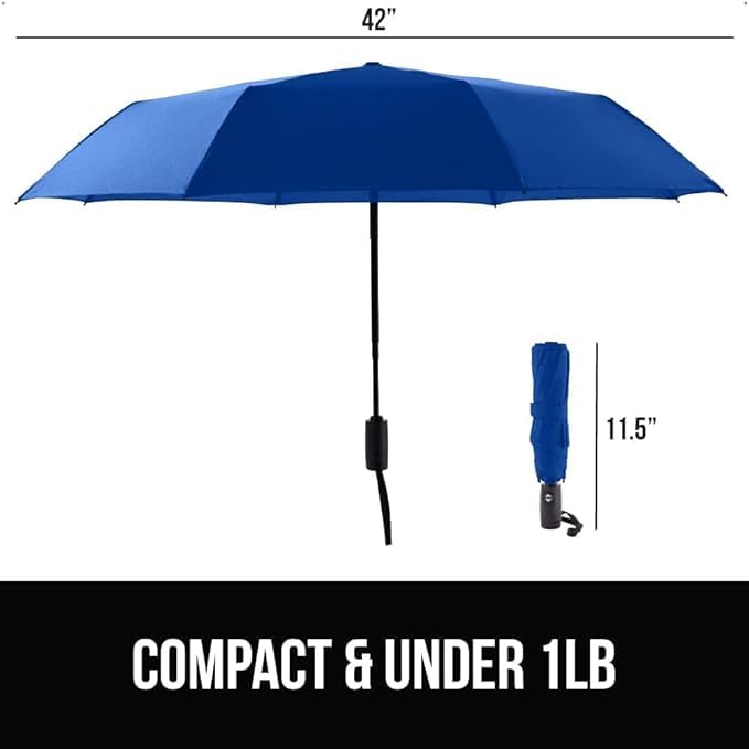 Portable Auto Travel Umbrella - Windproof for Rain