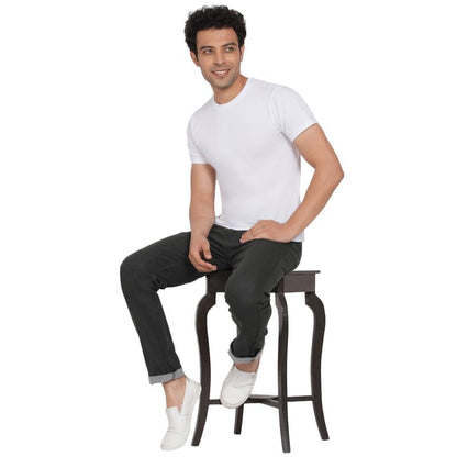 DAIS Men's Stretchable Skinny Fit Mid Rise Jeans