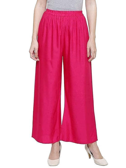 MOOLYAVAAN Products Rayon Palazzo for Girls