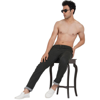 DAIS Men's Stretchable Skinny Fit Mid Rise Jeans