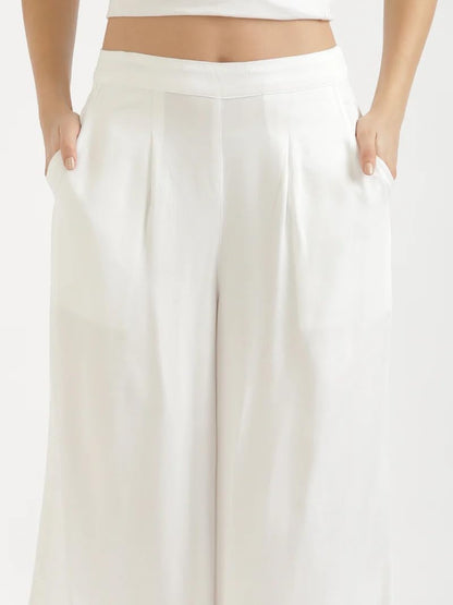 Anvi Creation Women's Cotton Blend Straight Palazzo