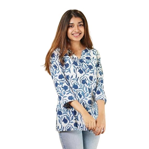 PIDAVLIYA'S Indian Women's Tunics Tops Cotton