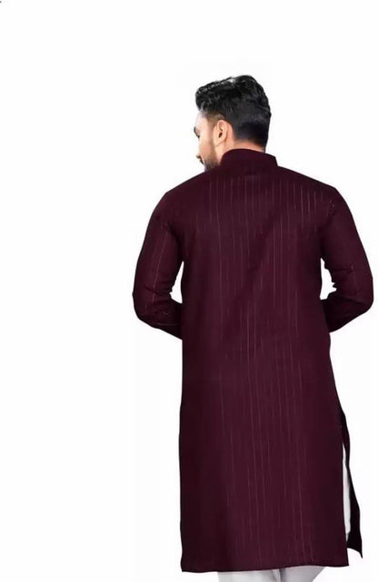 SOLOVIBES Men's Magic Cotton Solid Kurta