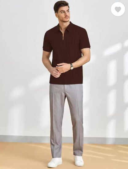 URBAN WARMS Men Slim Fit Casual Cotton T-Shirt
