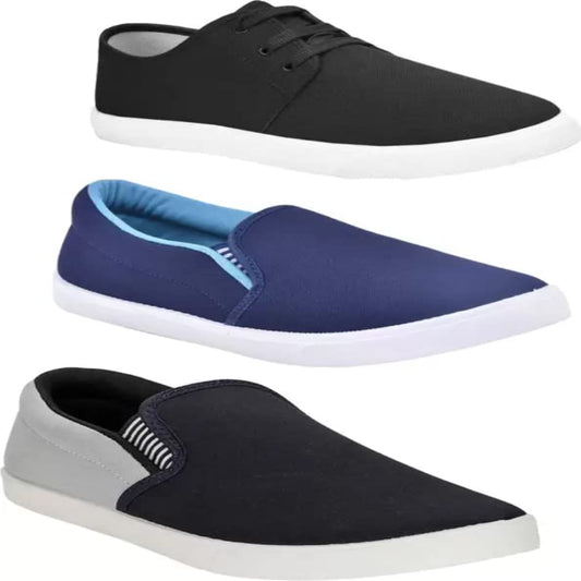 BRUTON Combo Pack of 3 Casual Shoes Canvas Shoes - alphahostel.in