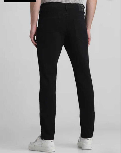 Heeejns Slim Men Black Jeans