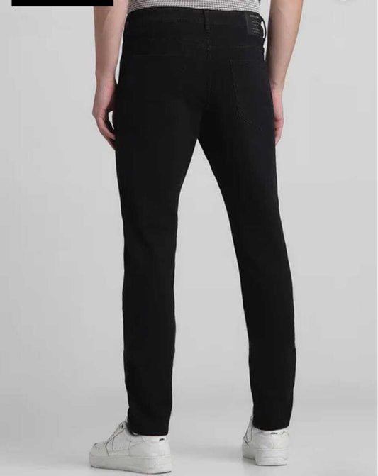 Heeejns Slim Men Black Jeans