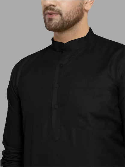 Luxrio Kurta for Men Cotton Blend Long Solid Straight Fit