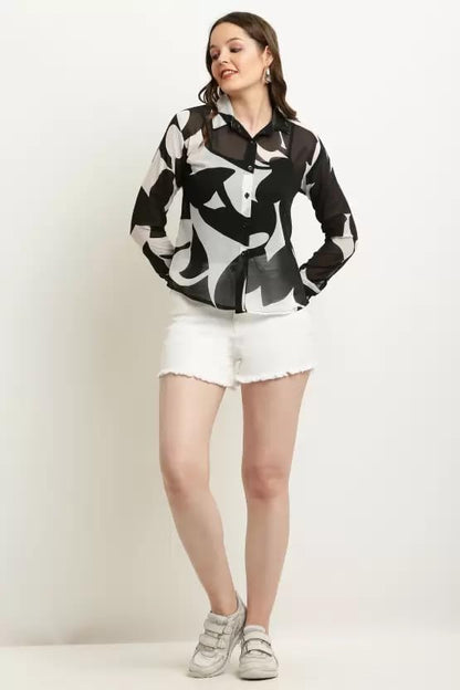 JC JUMMY COUTURE Casual Regular Sleeves Printed