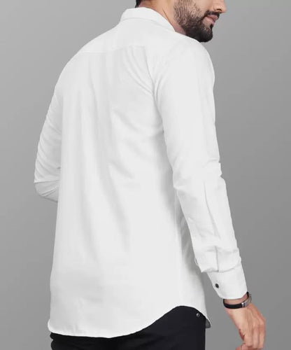 Tee Projekt Shirt for men Cotton Spread Collar Long Sleeve