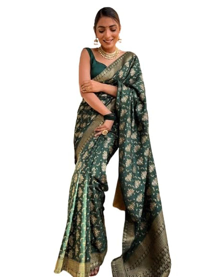 Women's Banarasi Kanjivaram Jacquard Art Silk Saree