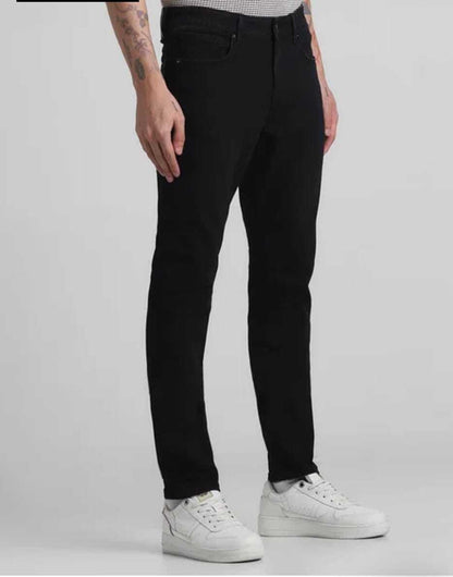 Heeejns Slim Men Black Jeans