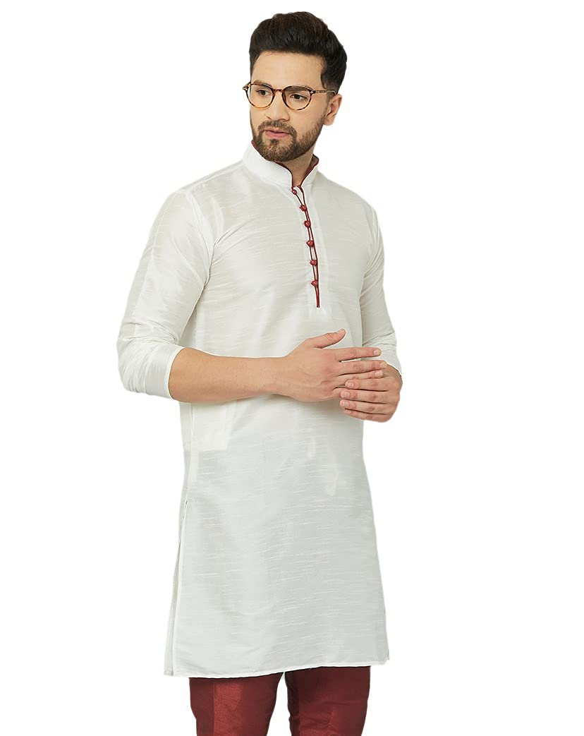 ABH LIFESTYLE Men's Silk Long Kurta only.
