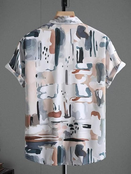 BASSIQ Fashion Mens Lycra Man Casual Shirt Regular Fit