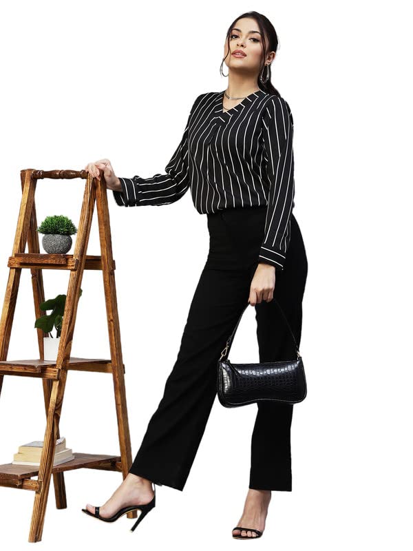 SIRIL Women's Cotton Rotto Butti Woven Causal Wear Regular Fit Top