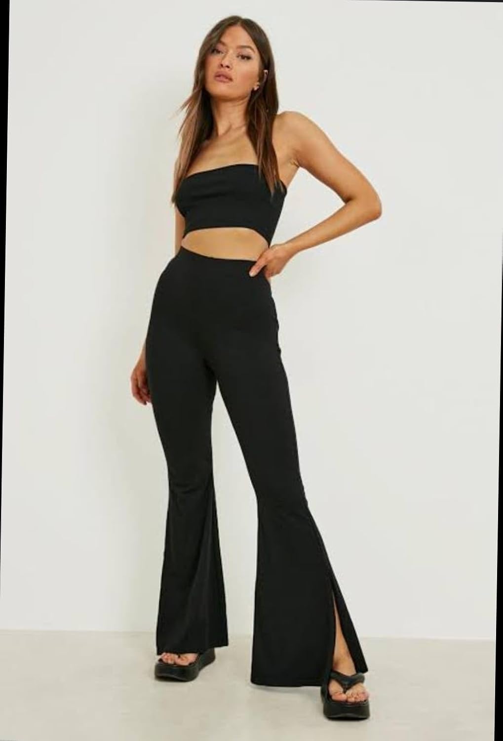 Women's High Waist Bell Bottom Trouser
