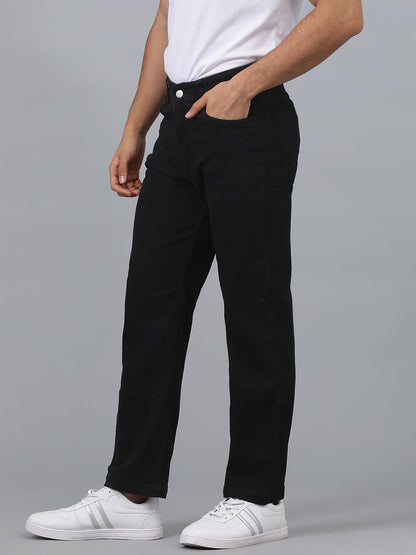 KOTTY Men's Solid Straight Fit/Skinny Fit/Relaxed Fit