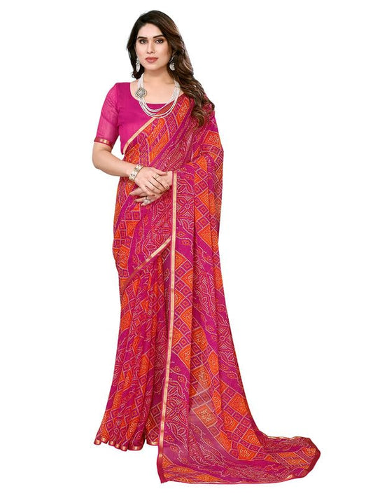 Women's Chiffon Saree With blouse