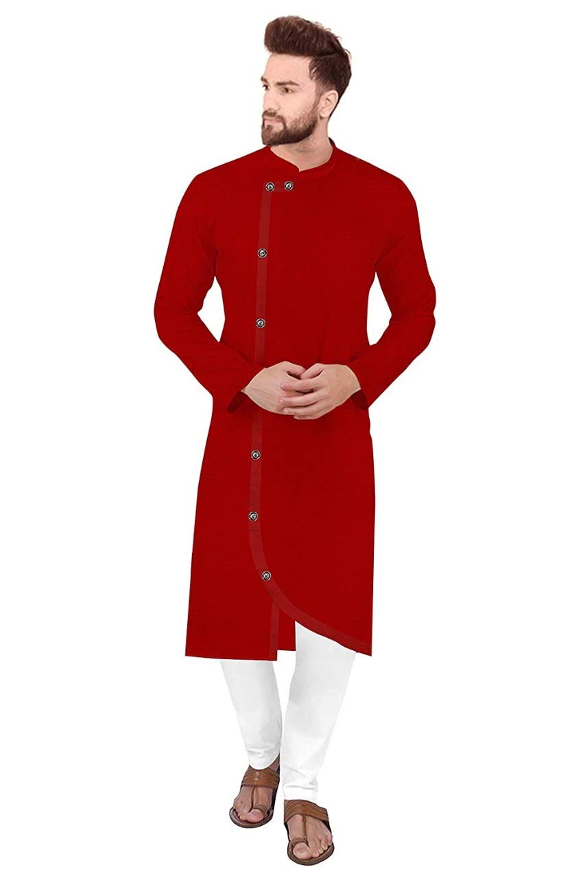 trustous Men's Cotton Kurta Set