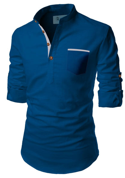 TrendiVastra Men's Cotton Blend Fabric Full Sleeve