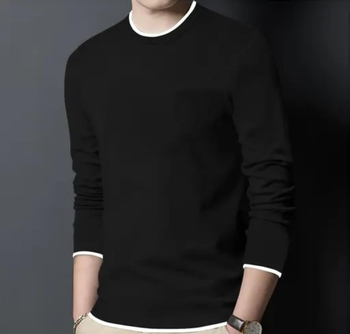 FASHA Men's Solid Regular Fit