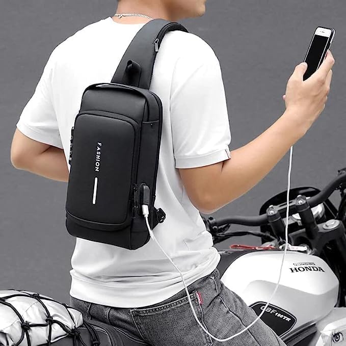 QUEBERS VARNI Fashion Waterproof Chest Daypack - alphahostel.in