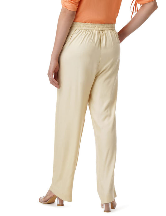 FYLTR Women's Rayon Casual Pull-up Pants