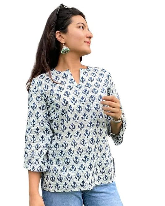 Regular Fit Printed Shirt Top Women