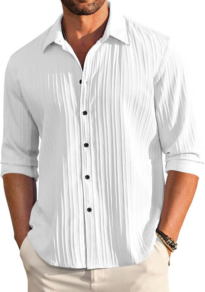 FINIVO FASHION Textured Shirts for Men || Casual Shirt