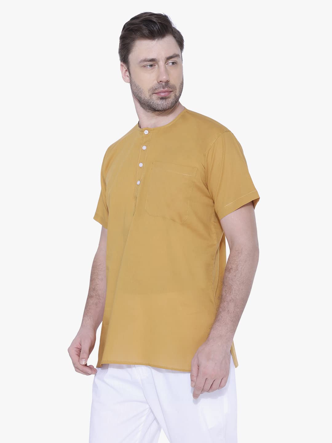 Rajubhai Hargovindas Men Cotton Straight Kurta