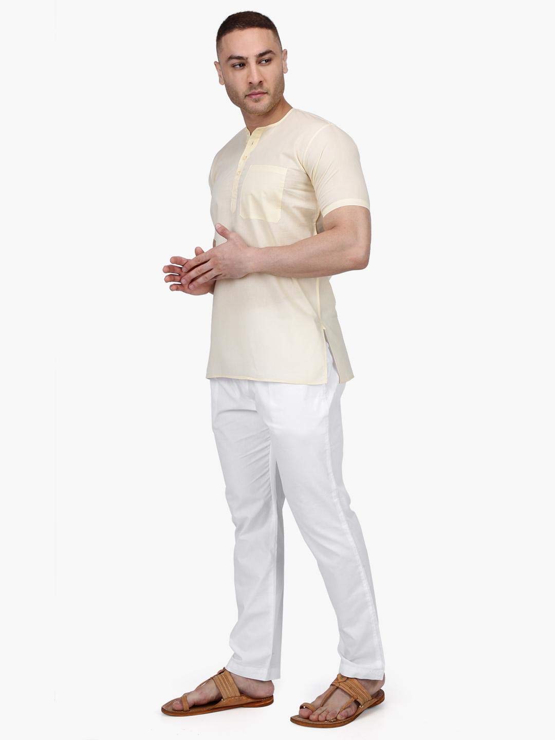 Rajubhai Hargovindas Men Cotton Straight Kurta