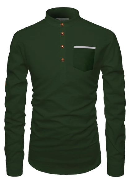 TrendiVastra Men's Cotton Blend Fabric Full Sleeve