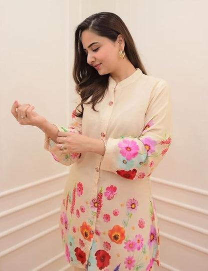 GRECIILOOKS Anarkali Kurta-Set for Women
