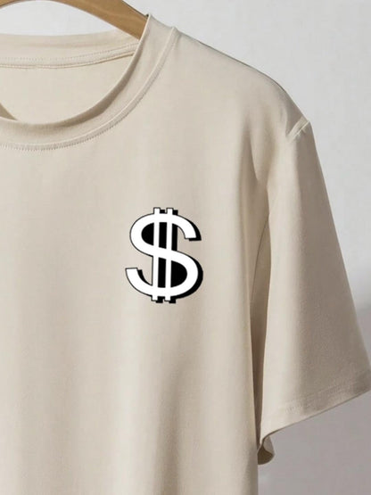 CHKOKKO Women's Polyester Oversized Fit Oversized Round Neck Drop Shoulder Printed T-Shirt