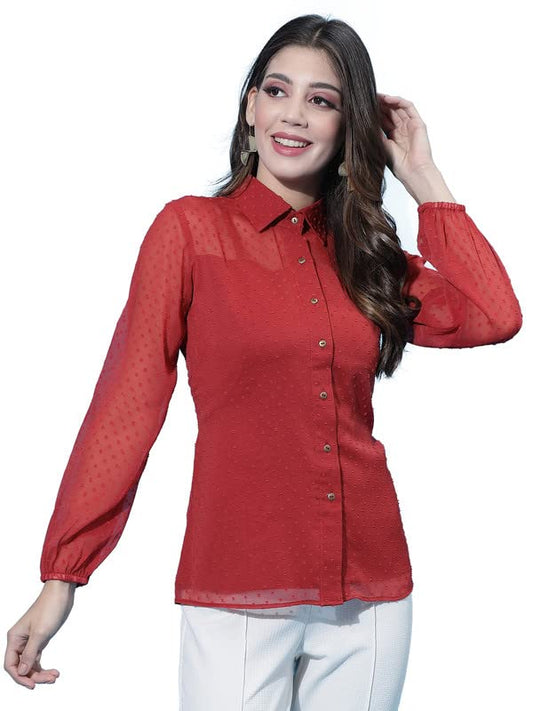 SIRIL Women's Cotton Rotto Butti Woven Causal Wear Regular Fit Top