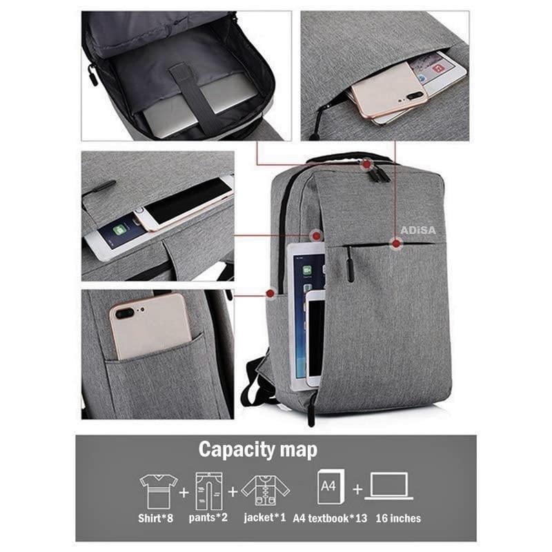 ADISA Large laptop backpack office bag college - alphahostel.in