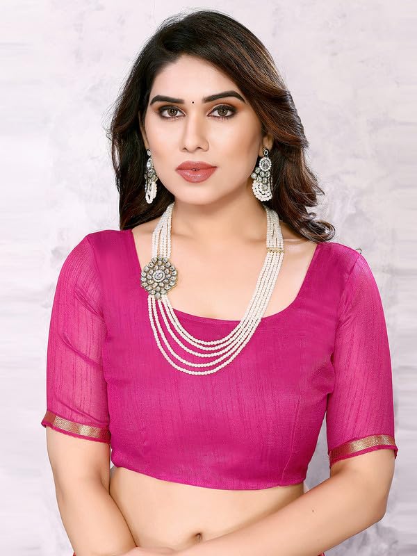 Women's Chiffon Saree With blouse