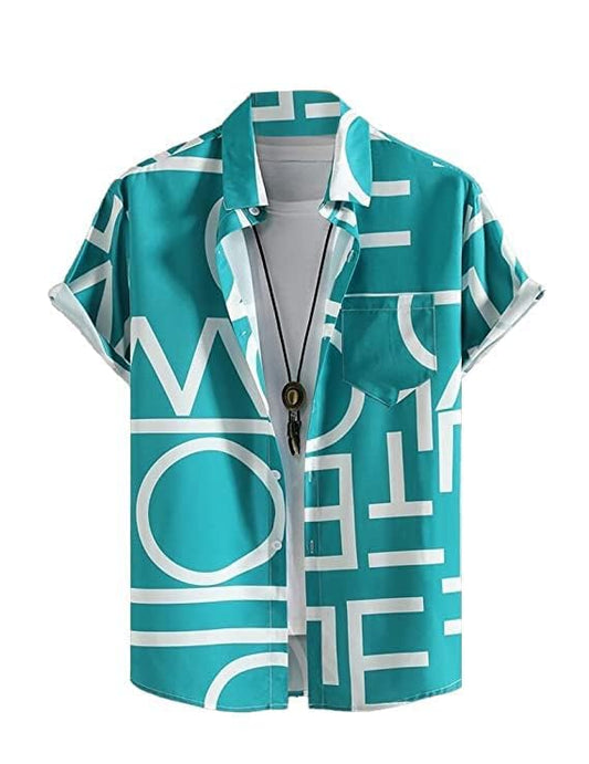 LookMark Men's Cotton Blend Printed Stitched