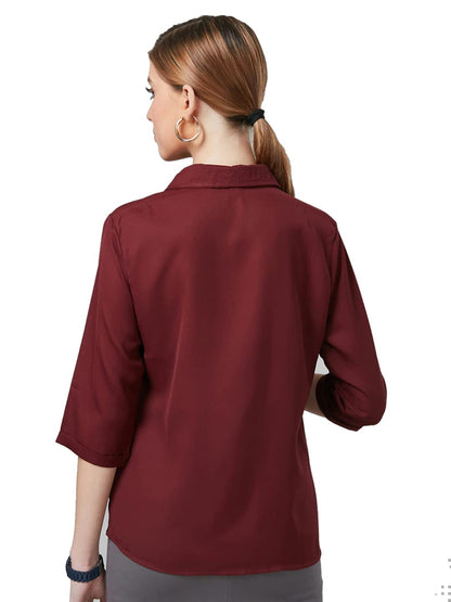 PRIASE B Women's Formal Shirt, 3/4 Sleeve
