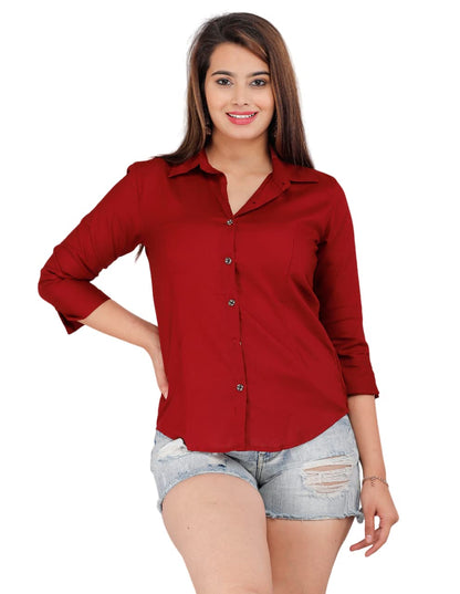 GEHU GARMENTS Women Solid Shirt for Office