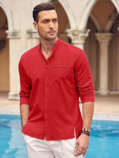 Bellstone Men's Solid Regular Fit Shirt