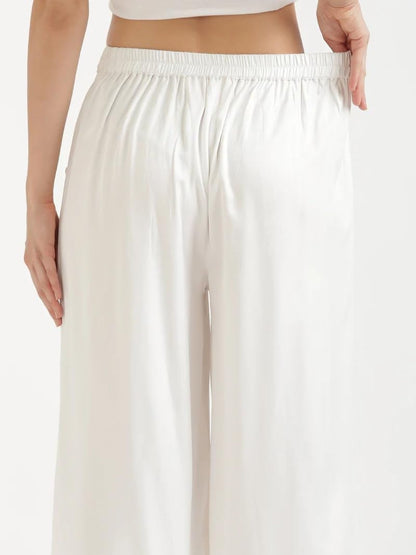 Anvi Creation Women's Cotton Blend Straight Palazzo