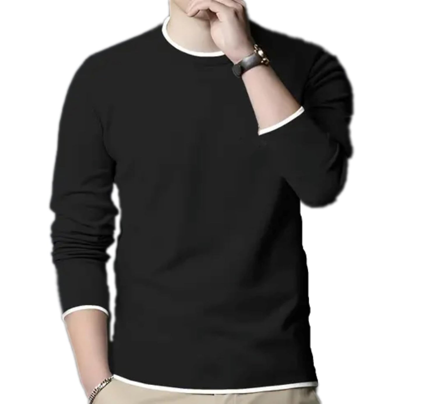 FASHA Men's Solid Regular Fit