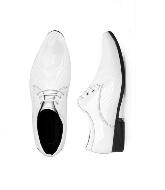 GELLWOJ Men's Leather Royal Patent Leather Shoes - alphahostel.in