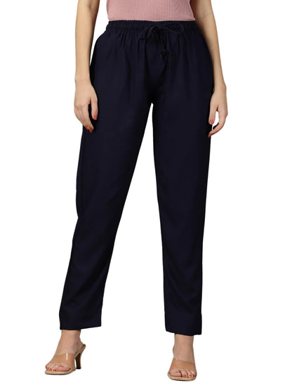 Cadila Women's Cotton Drawstring Rayon Pants