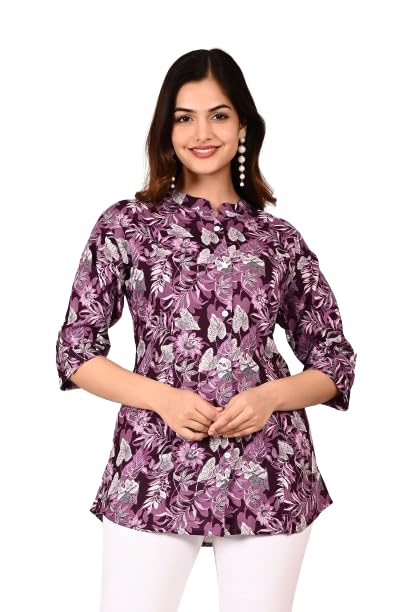 Gudwear Printed Shirt Style Top Women l Stylish Shirt