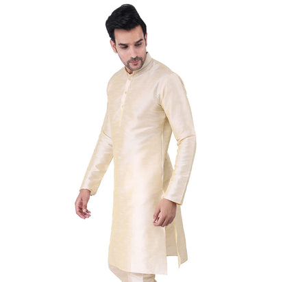 ZYMIN Men's Silk Blend Knee Length Solid Color Style